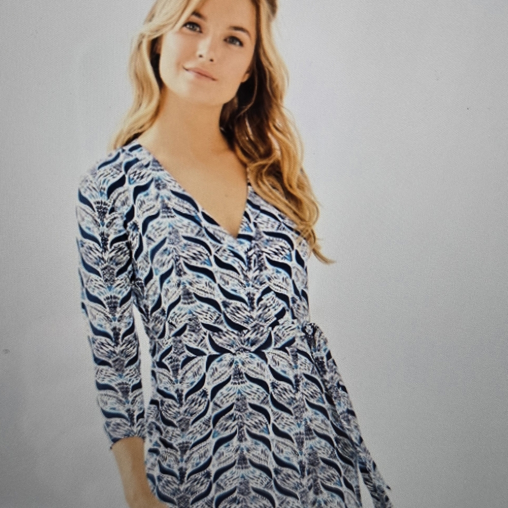 Lilly Pulitzer Karlie Wrap Romper M